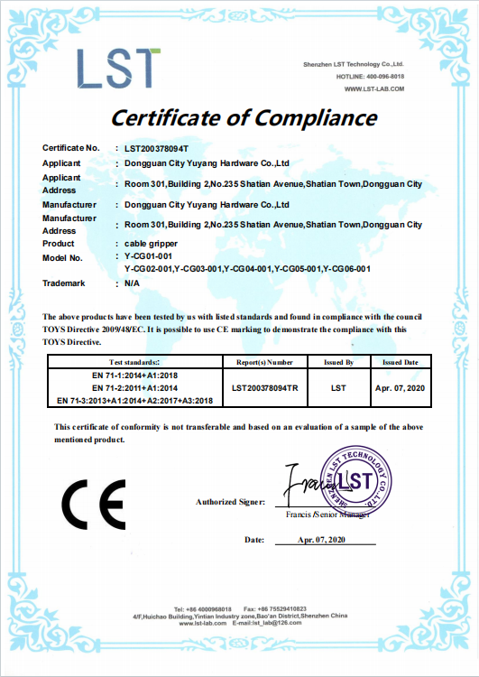 Stainless Steel Cable Hardware Wire Rope Hardware 7x7mm Customized For Display System