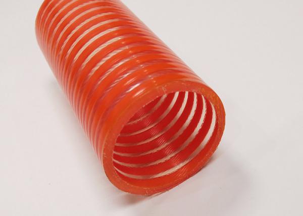 Flexible Helix Reinforced Suction And Discharge Hose Customized PVC In Red Color