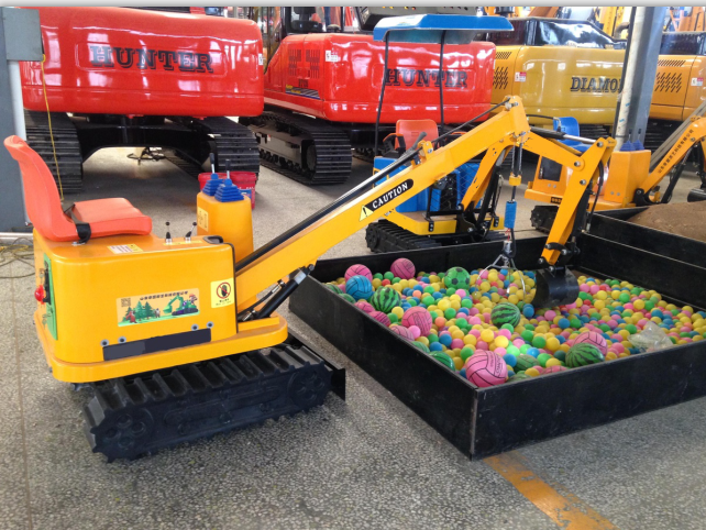 Toy excavator kids excavator garden mini excavator children play excavator