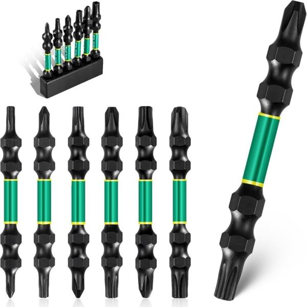 Heavy-Duty Hybrid Structural Bit | 2.5-Inch Reversible PH2/T25 Power Bit