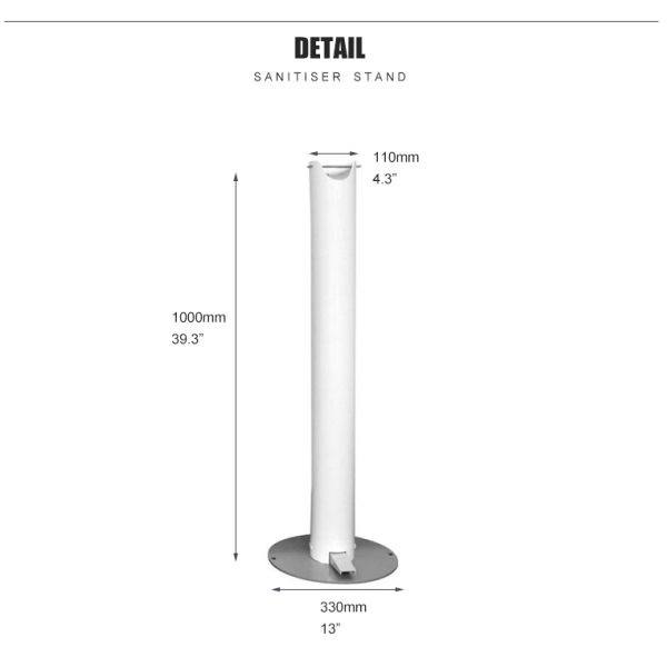 Изготовленной на заказ стойка распределителя Санитисер ноги логотипа активированная педалью свободно стоя стойки Санитисер ножного насоса