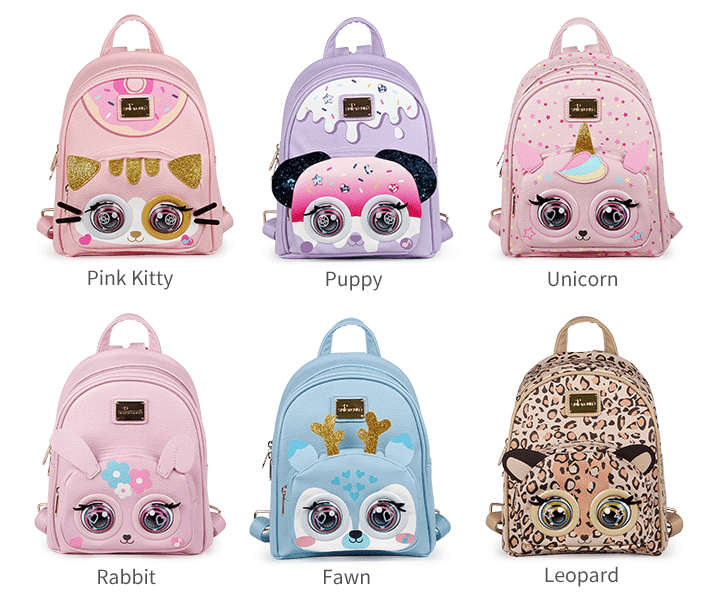 Supercute Custom Intelligent Voice Interaction Blinking Backpack Kids Schoolbag