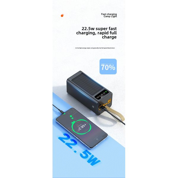 High Capacity 50000mAh Power Bank with LED Digital Display 4USB Li-Polymer Battery Fast Charging Portable Phone Charger