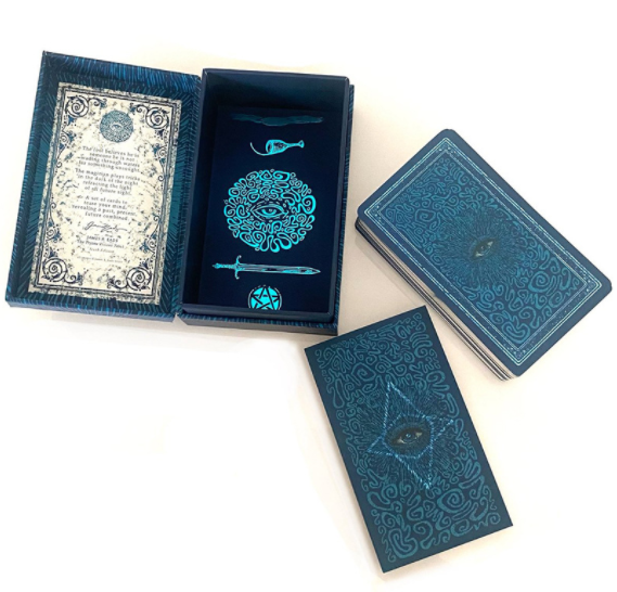 Foldable Rigid Gift 80cards Paper Tarot Cards 157gsm Printed