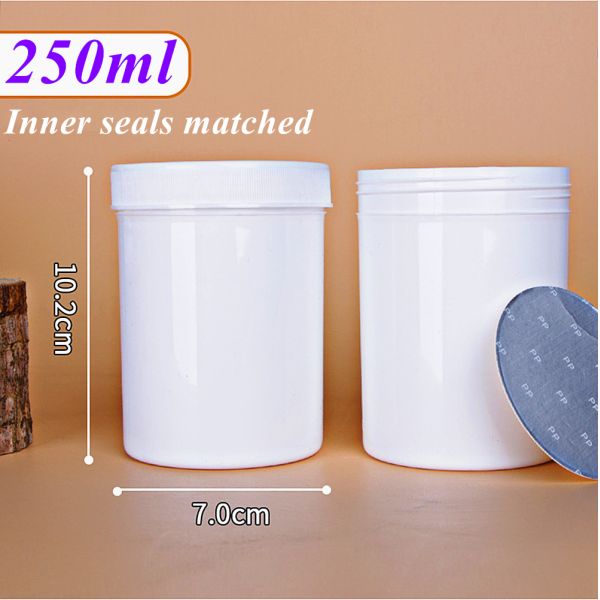 5oz 8oz 17oz White Black Blue Red Cosmetic Packaging Cream Plastic Container PP Plastic Beauty Cream Jar