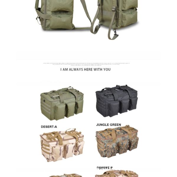 55L Capacity Multi-functional Waterproof Shoulder Backpack for Traveling and Camping