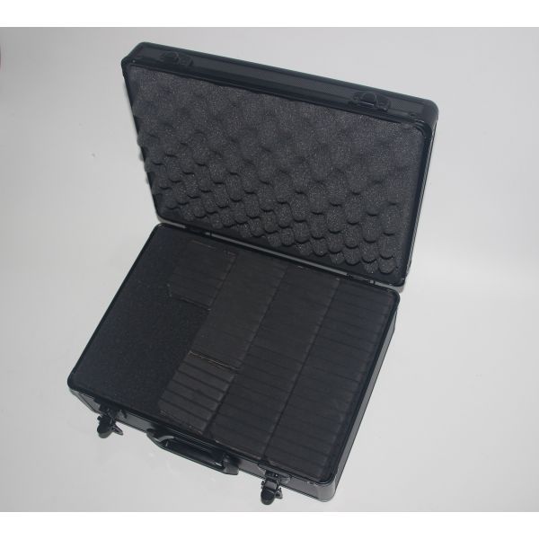 ABS Shinny Black Aluminum Camera Case , Professional Aluminum Camera Carrying Case