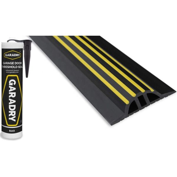 Eco-friendly 30mm Waterproof Garage Door Threshold Weatherstrip Rubber Seal with SILICONE