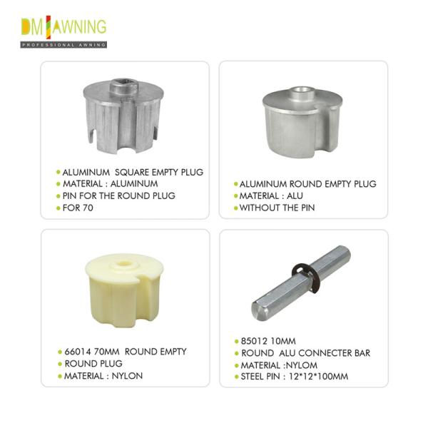 Mechanism Awning Roller Blind Kits Components Aluminum Awning Sq Plug