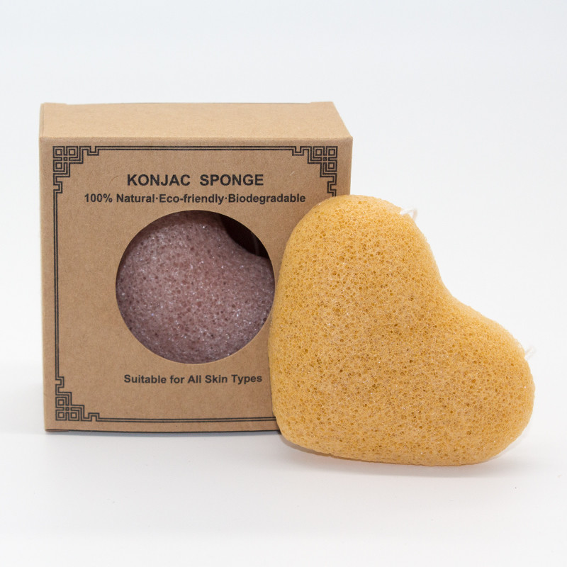 Cleanser губки естественной стороны шарика половины OEM очищая многоразовый Exfoliating Konjac лицевой