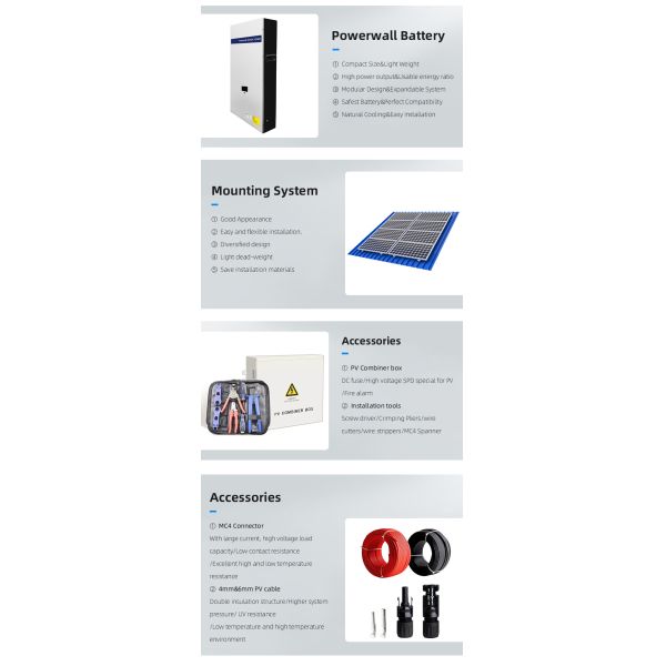 10kw Solar Power Hybrid System photovoltaic 10kw home solar power kit
