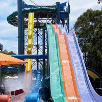 Fiberglass Galvanized steel Rainbow Racing Slides for Youth and Adults