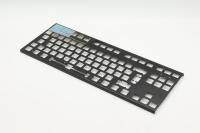 Peças de estampagem de metal peças de estampagem de alta precisão placa de alumínio teclado de metal painel DM90-MB