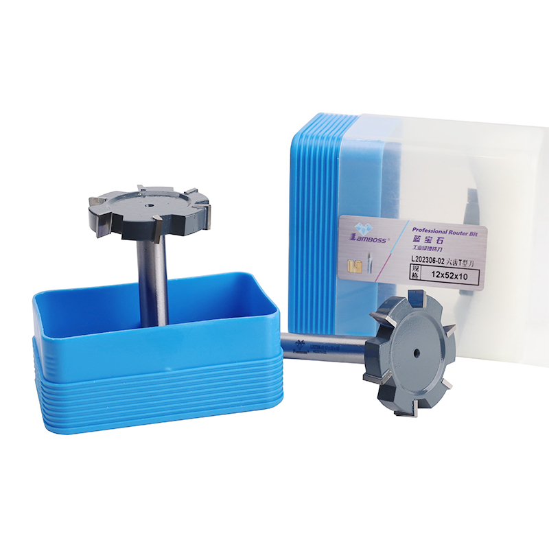Lamboss 6 Teeth T-shaped Slotting Router Bit Factory Price Woodworking Router Bit Milling Cutter