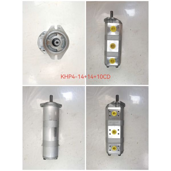 High Performance Hydraulic Gear Pump KHP4-14+14+10CD with 11KW Power 1060lpm Flow Rate and 160kPa-250kPa Pressure Agricultural Machinery Hydraulic Parts