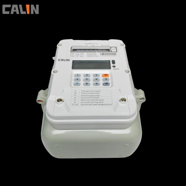 Compliant Contactless IC Card Prepaid Gas Meter With Lcd Display , Lightweight