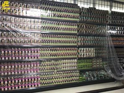Dye hair Display Supermarket Storage Racks 2400mm High Buckle Back Panel