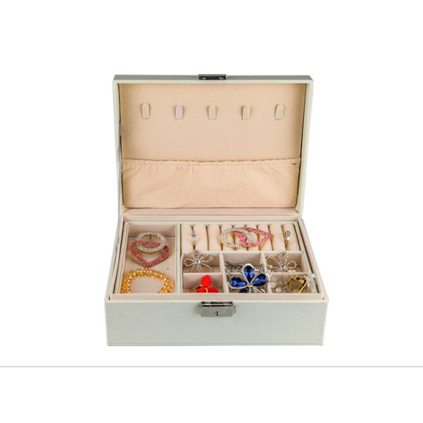 PU Leather Jewelry Storage Case Jewellery Travel Organiser Packaging For Earrings Necklace Rings Storage