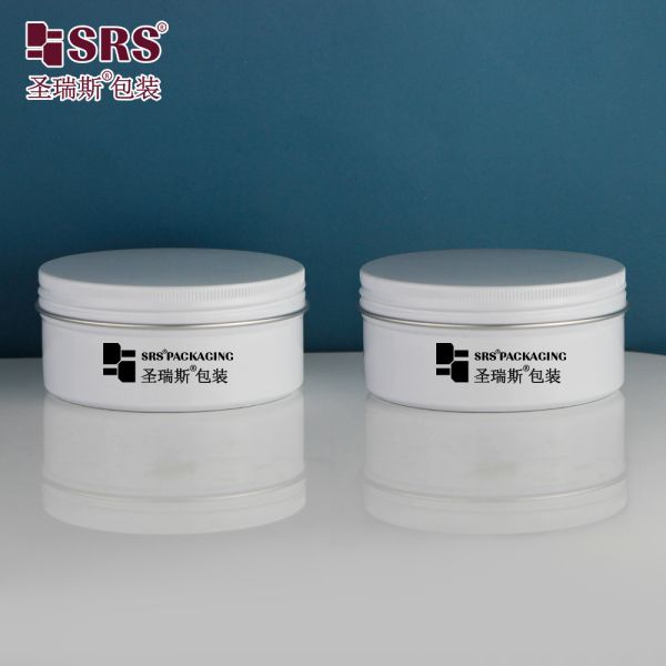 50g 100g 200g 250g Empty Skincare Cream Hair Mask Silver Cosmetic Jar