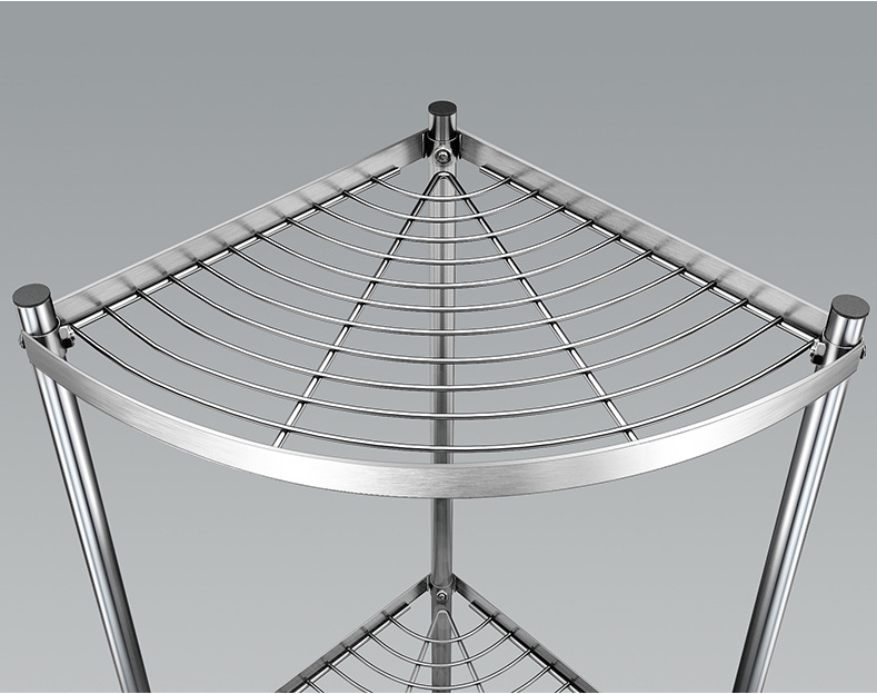 Kitchen Metal Pot Rack Multi-Purpose Household Landing Multi-Layer Pot Holder 304 Stainless Steel