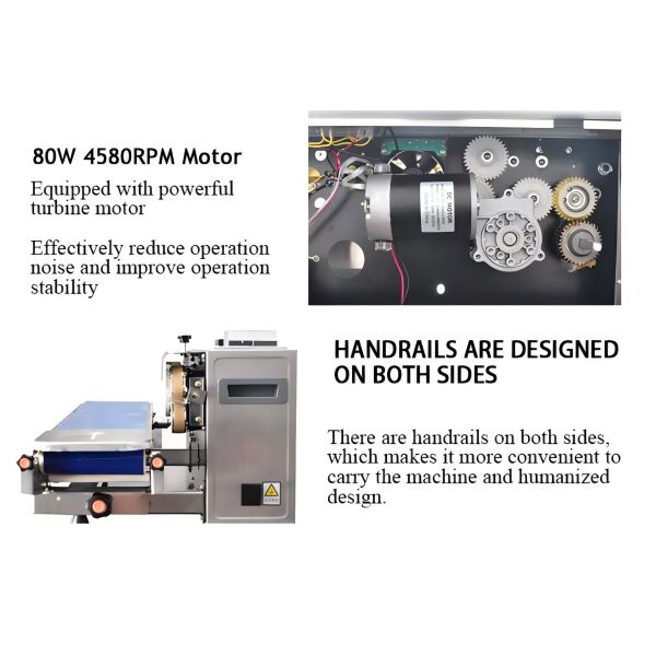 HIPAC FR770W Continuous Sealing Machine with 500W Power 0-18m/min Speed and 0-300℃ Temperature Range for Efficient Packaging