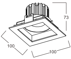 Серия IP54 слепимости MF анти- утопила СИД привела штуцеры регулируемое 10W фары