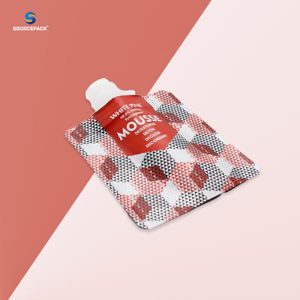 Customized Plastic Liquid Spout Pouch Small Cream Cosmetic Aluminum Waterproof