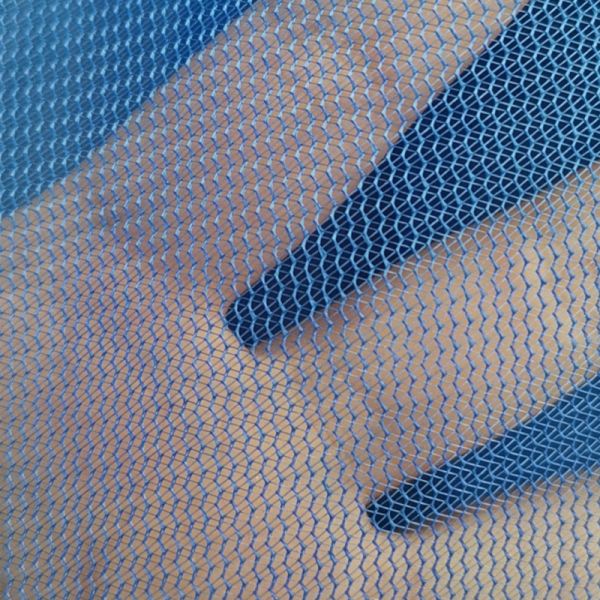 50D Textured Plain Weave Fabric Wavy Fine Mesh Polyester mesh fabric