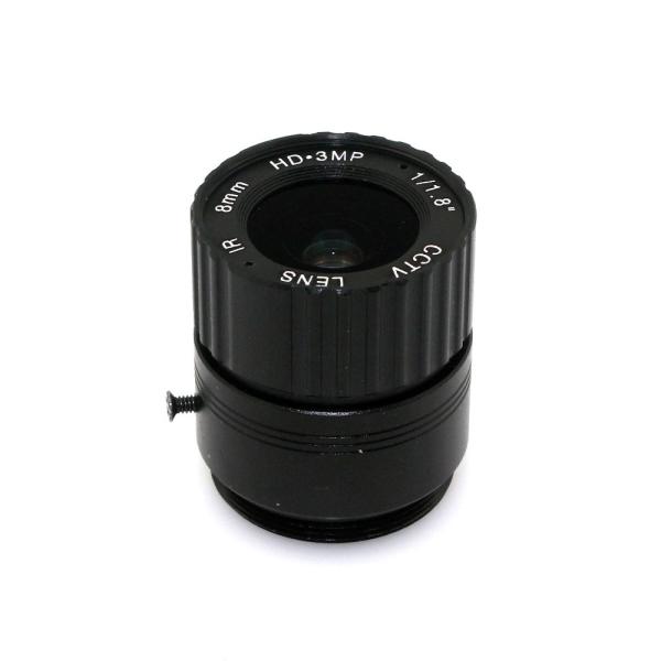 8mm 1/1.8 43Degree CS Mount Lenses For HD IP Camera