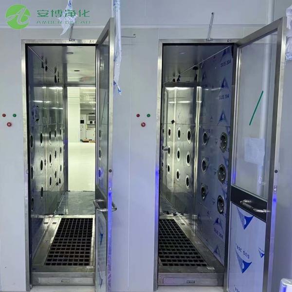 AMBER ISO Standard Stainless Steel Person Air Shower Clean Room