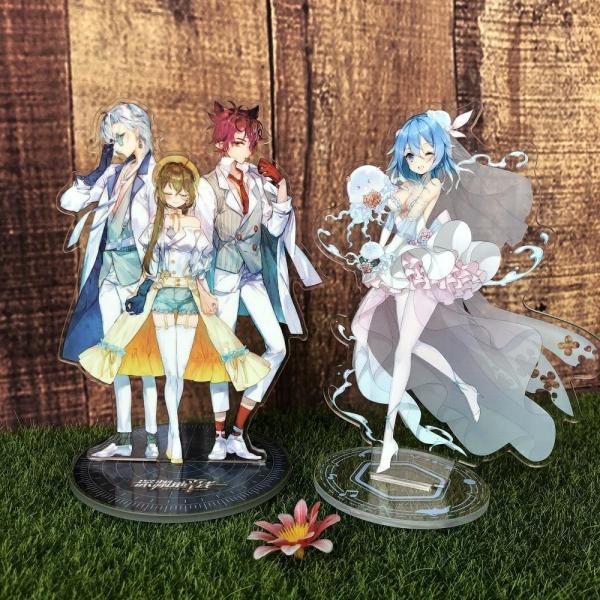 Custom Acrylic stand with LOGO printed;Customized offset printing display stand board with anime figure/star /logo