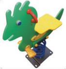 outdoor playground galvanized steel children spring rider-ET-E07F