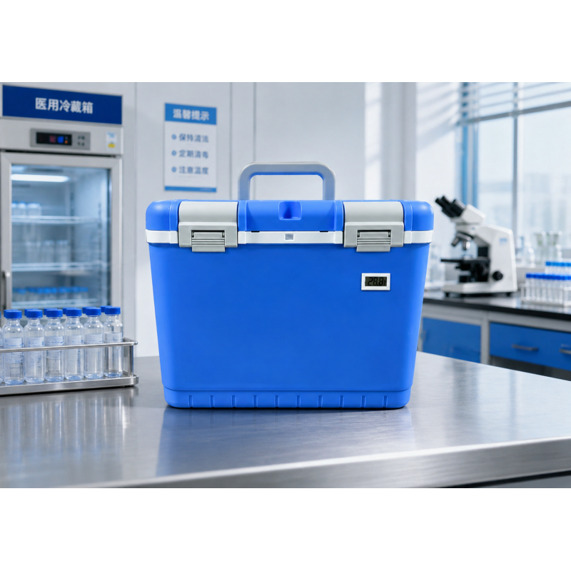 0-10℃ Ice Pack Cold Chain Transport Box Insulated Cooler Box for Vaccines with Safety Temperature Control