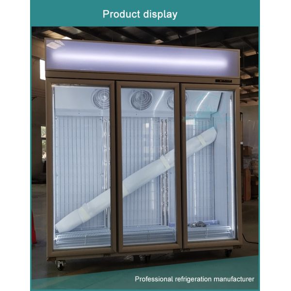 Drinks Display Refrigerator Supermarket Fridge Glass Door Beer Glass Bottle Cooler With CE Approved