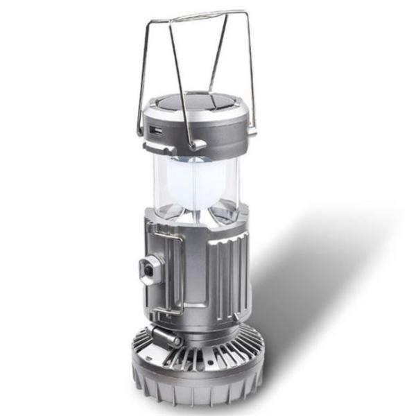 Camping Solar Handle Fan Lamp, Camping Lantern for Power Outages: 3000mAh Solar Rechargeable Lantern