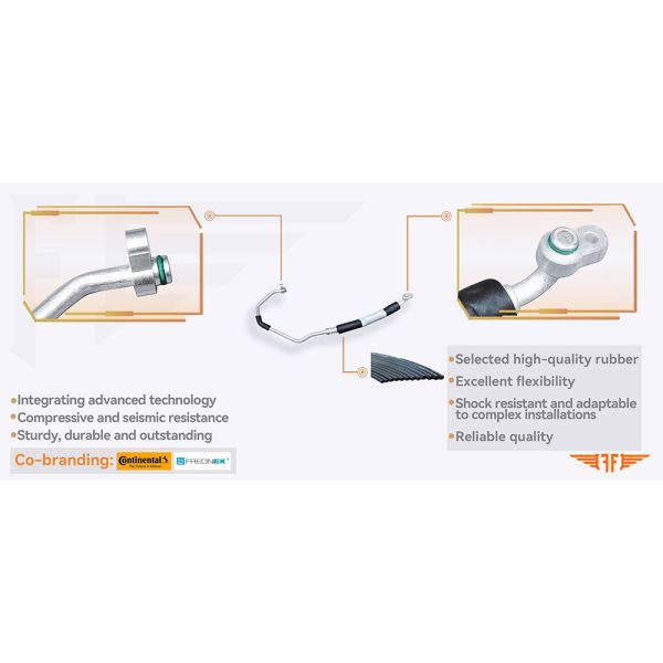 Trucks Hino ND 730 532w Air Conditioning Discharge Pipeline For Commercial