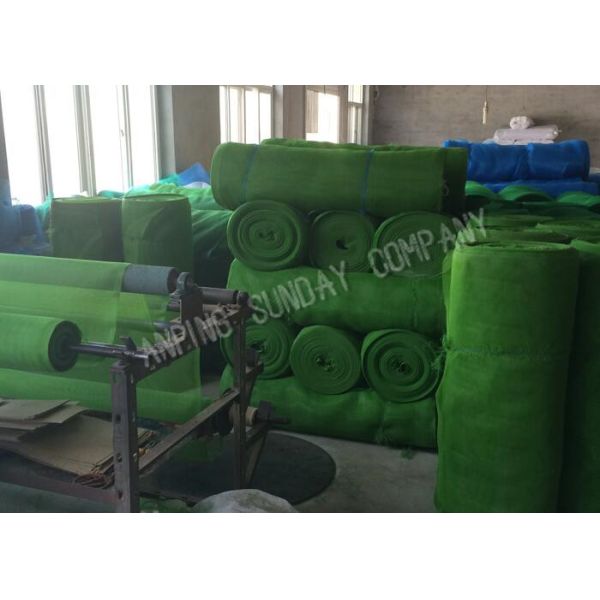 High Strength Hdpe Bird Netting , Alkali Resistance Green Anti Insect Mesh