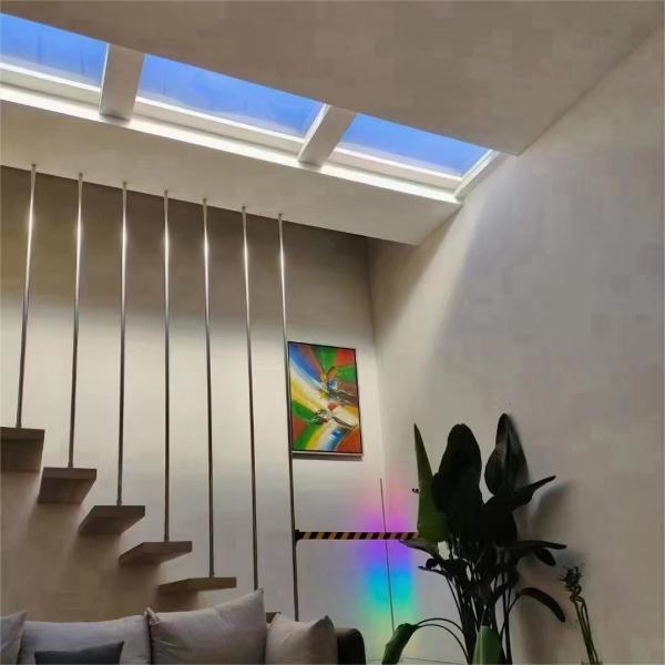 1200x300mm lâmpada de tecto de céu artificial tubo CCT regulavel iluminação de painel de céu azul