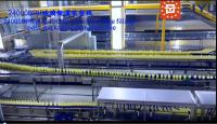 24000BPH bouteille en verre 1000ml jus de boisson remplissage + post-emballage ligne complète