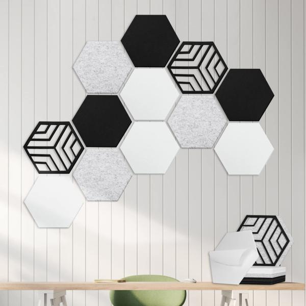 Wholesale Supplier Hexagon PET Sound Absorber Board