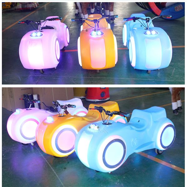 Amusement Park Prince Motorcycle Kids Bumper Car Remote Start Mode