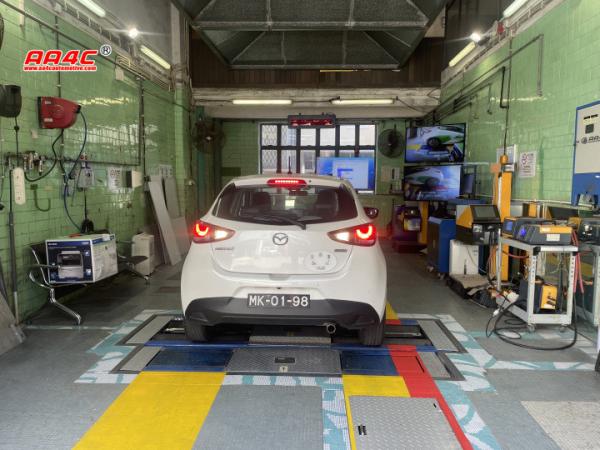 AA4C Equipamento de inspecção do veículo Centro de diagnóstico do veículo Teste de travões de rolos do veículo Linha de ensaio do veículo