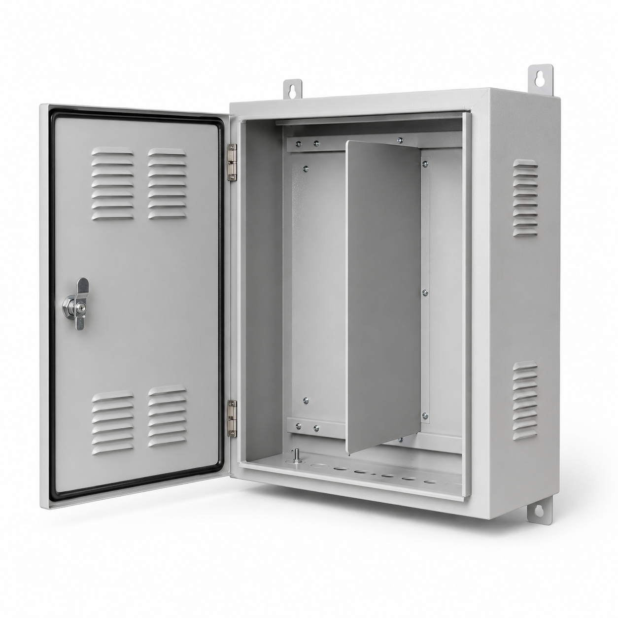 Ventilated Heat Dissipation Industrial Distribution Box With Inner Separation Board
