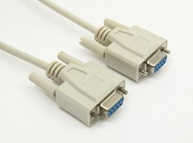 6ft PVC Db9 Female To Db9 Female Cable Serial Rs232 For Data Transmission