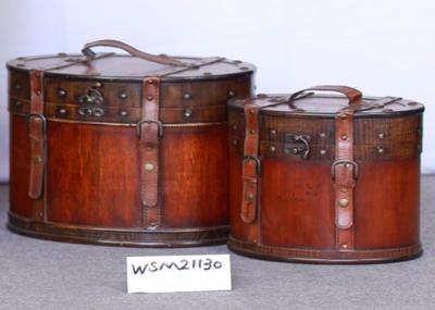 Polished Surface L39 Wooden Suitcases For Sundries
