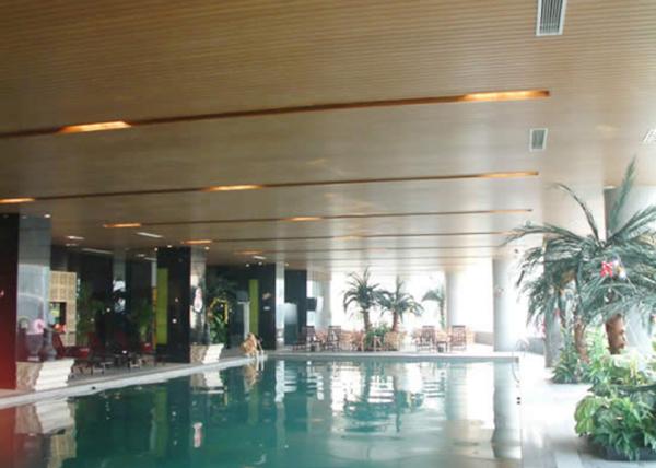 Wood plastic composite wall panels for indoor decoration