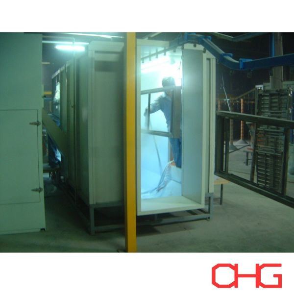 Manual Spray Guns Powder Coating Line for Hospital Beds