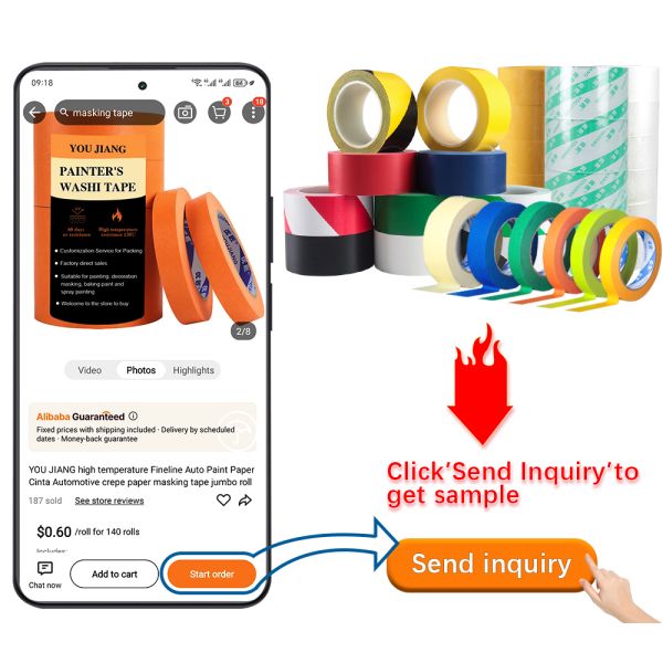 High Viscosity Black Duct Tape Clothes For Indoor Outdoor Applications No Logo Printing