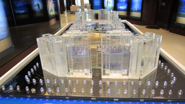 Transparent Architectural Scale Model Multi Building Scale Model For Real Estate