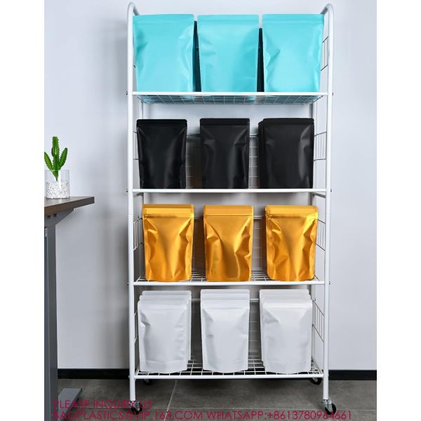 Golden Resealable Stand Up Bags,Smell Proof Pouch Sealable Foil Pouch Bags For Packaging